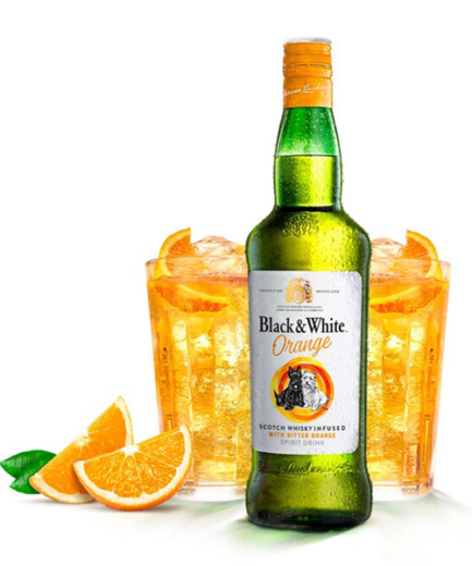 WHISKY BLACK E WHITE ORANGE 700ML  UND 