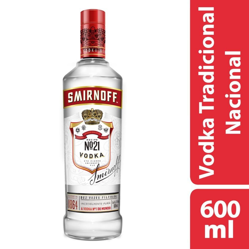 VODKA SMIRNOFF 600ML UND