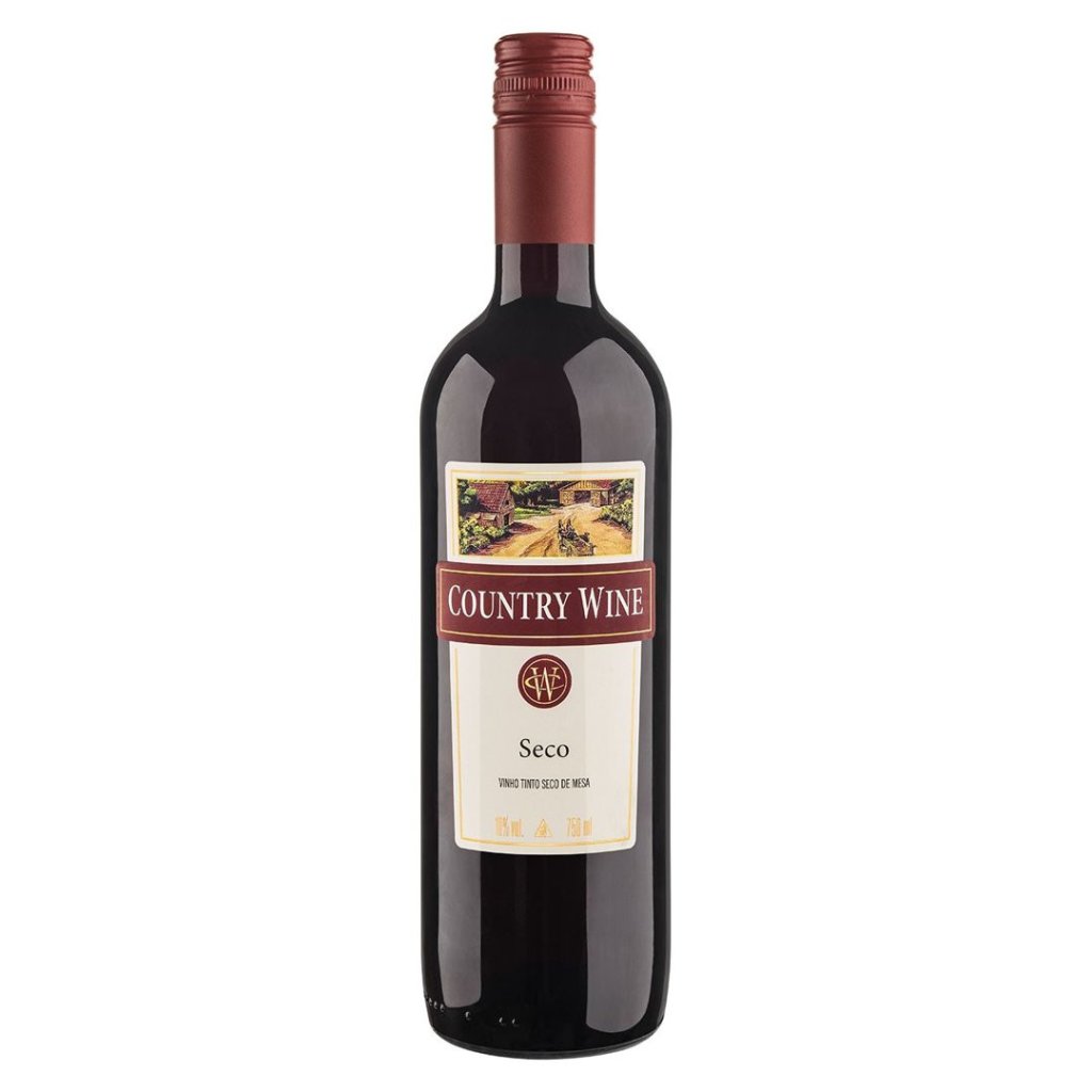 VINHO COUNTRY WINE TINTO SECO 750ML UND 