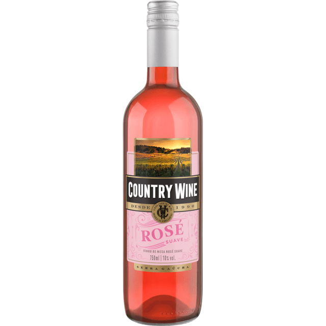 VINHO COUNTRY WINE ROSE SUAVE 750ML UND 
