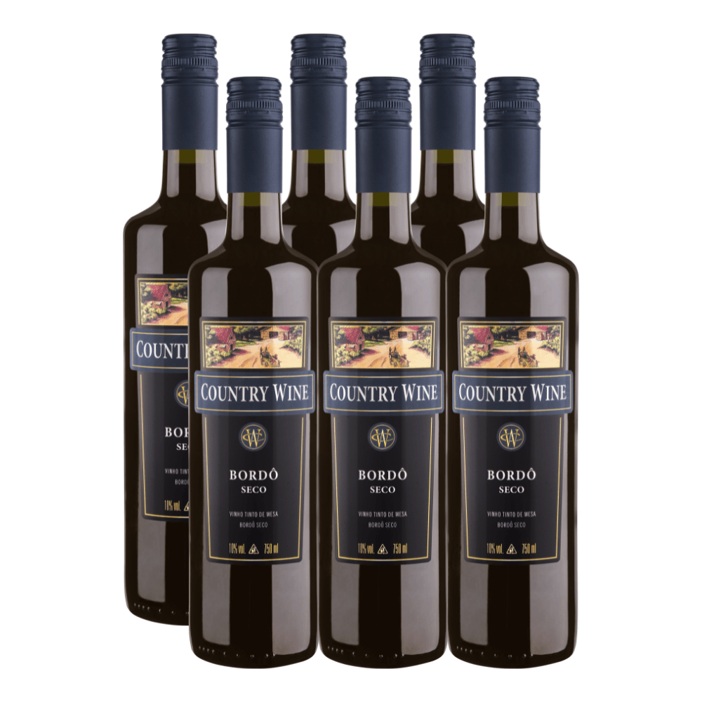 VINHO COUNTRY WINE BORDO SECO 750ML UND 
