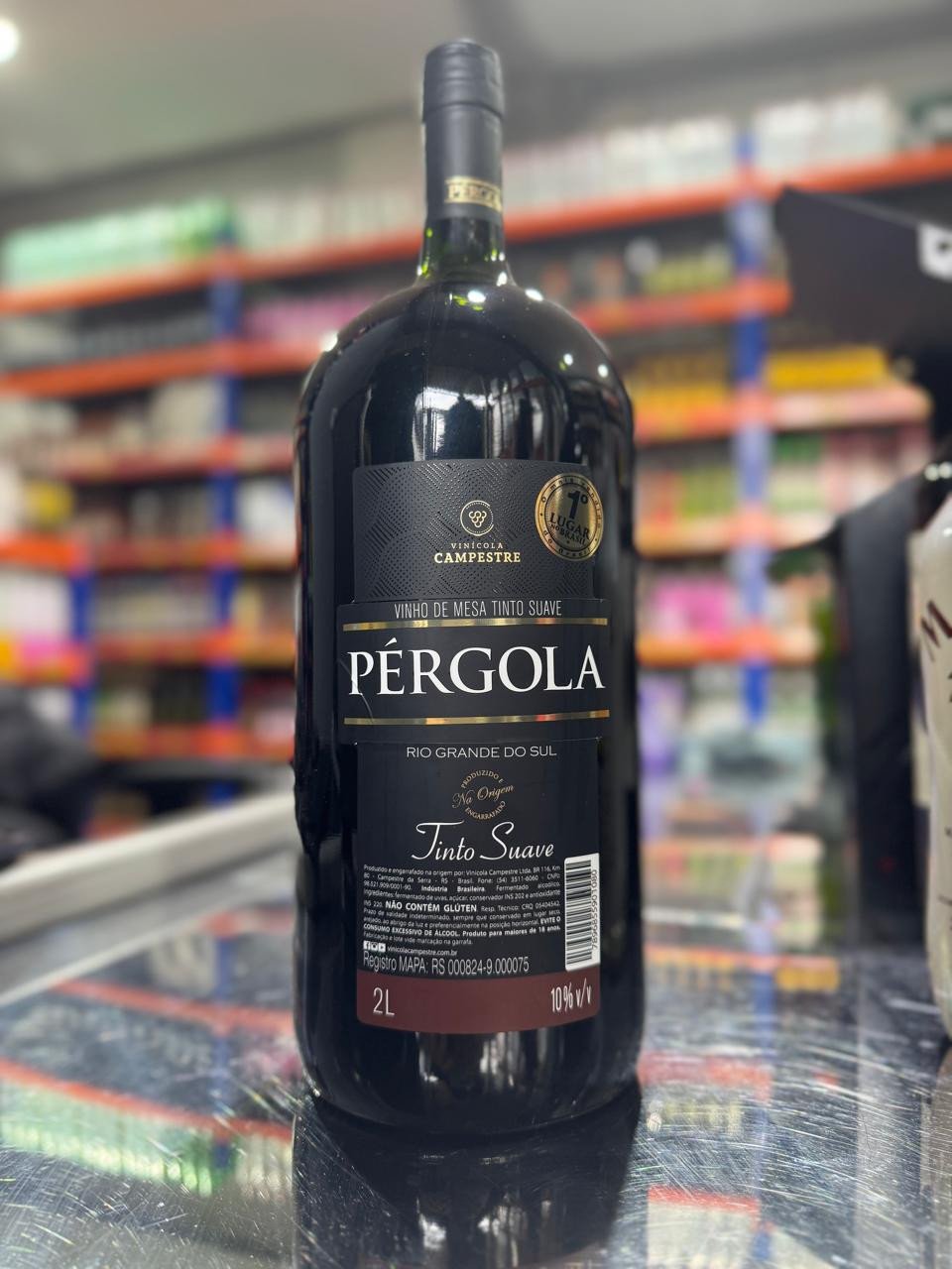 VINHO PERGOLA TINTO SUAVE 2L