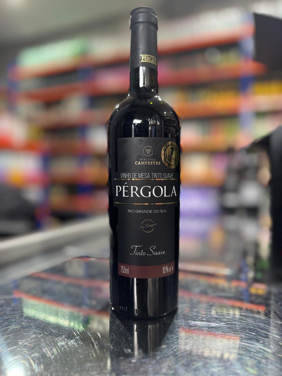 VINHO PERGOLA TINTO SUAVE 750ML  