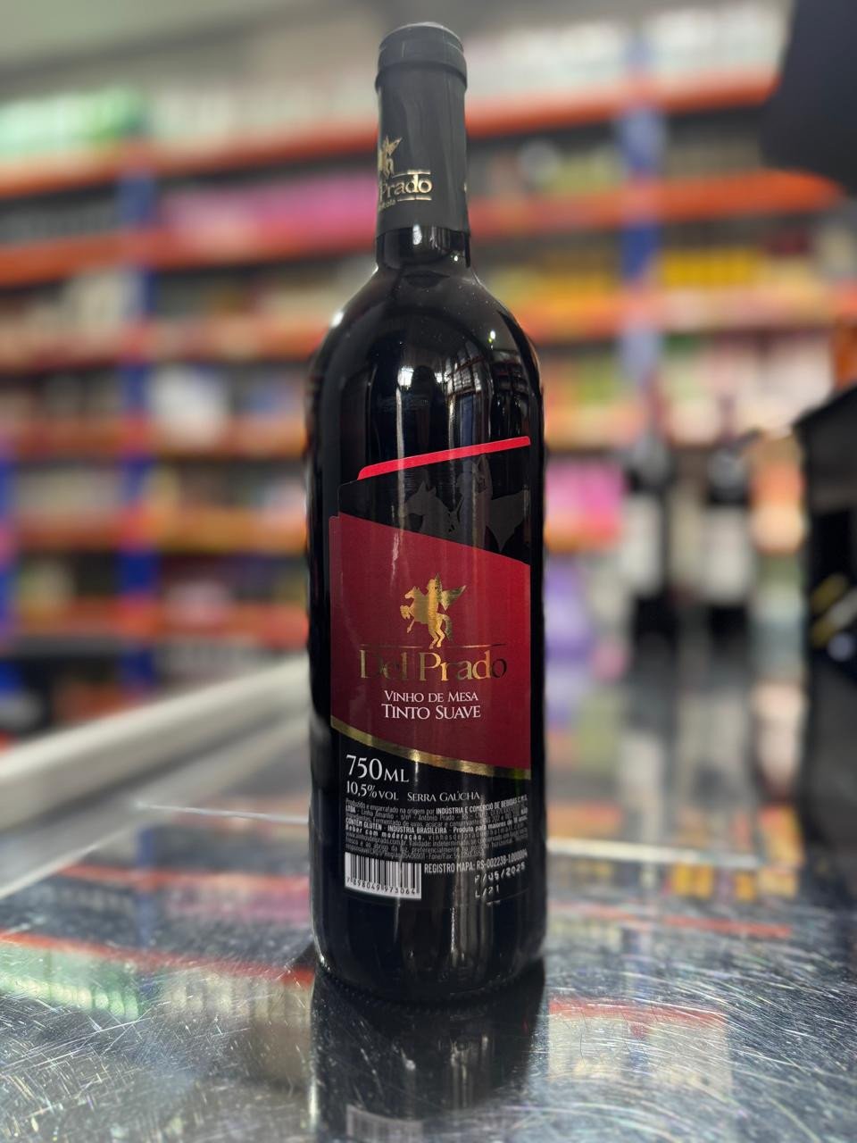 VINHO DEL PRADO TINTO SUAVE 750ML UN