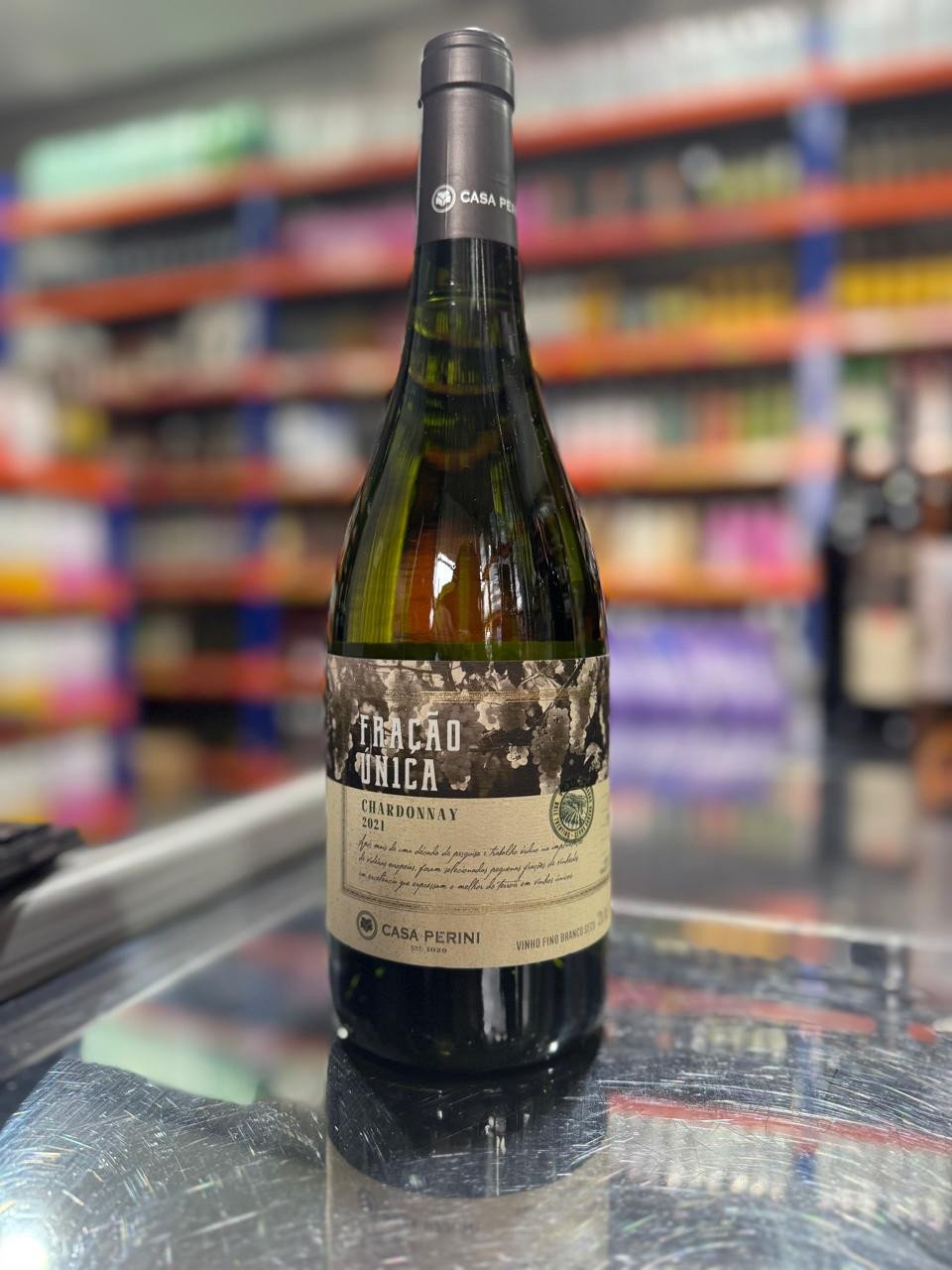 VINHO FRAÇÃO UNICA CHARDONNAY 750ML 