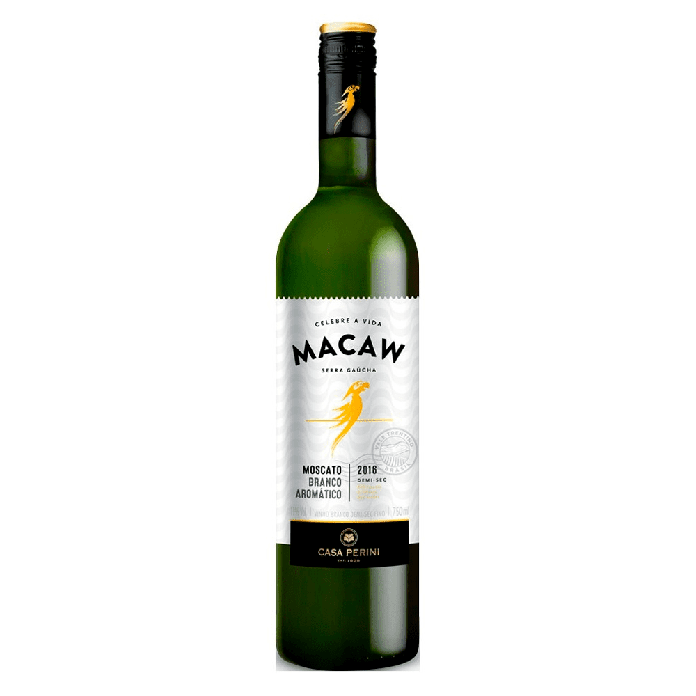 VINHO MACAW BRANCO DEMI SECO MOSCATO 