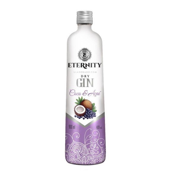 GIN ETERNITY COCO E AÇAI VIDRO 900ML 