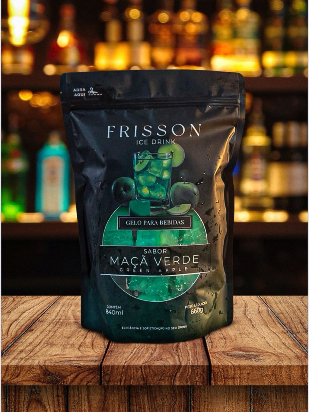 gelo frisson maça verde 660g