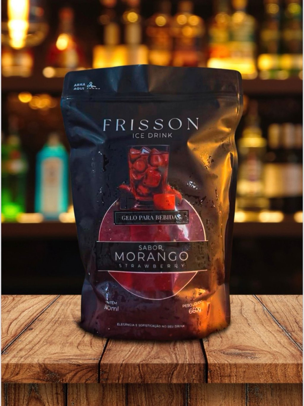 gelo frisson morango 660g