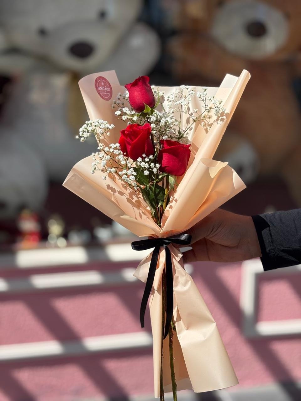 Mini Ramalhete 03 corações 