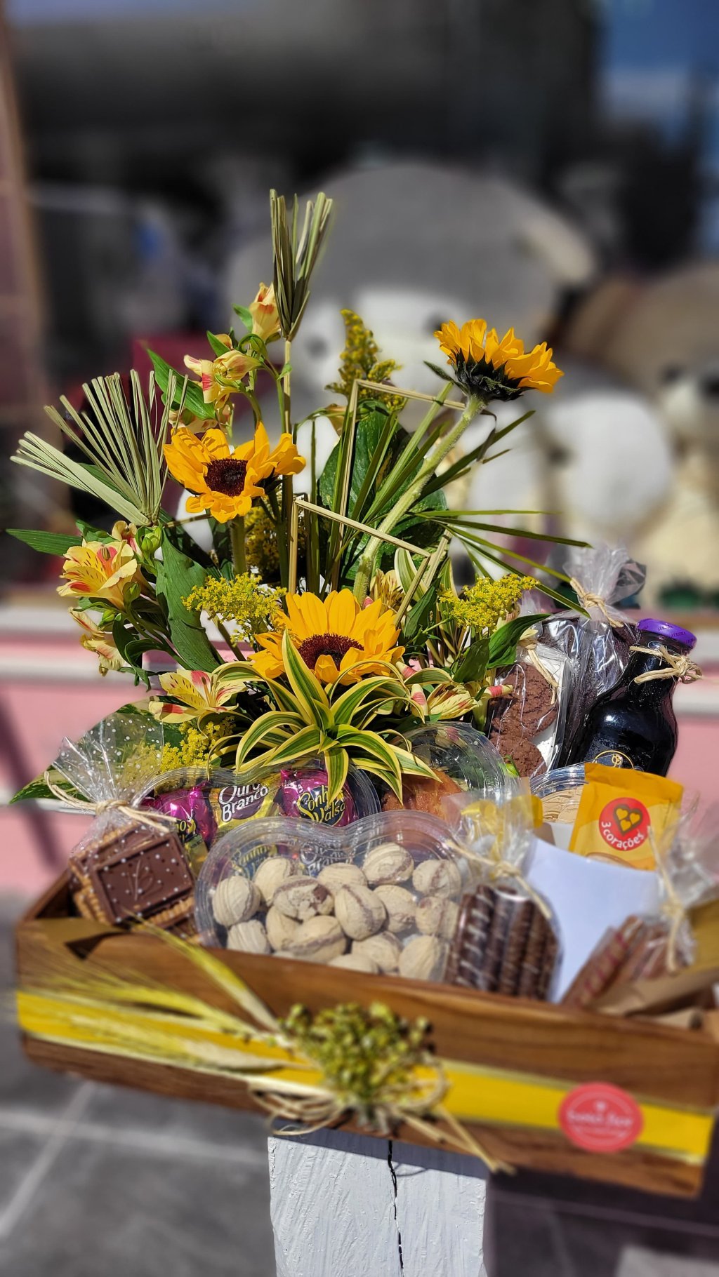 Cesta de chocolate  Doce Paixão