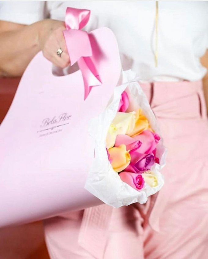 Sac à  Fleurs com Rosas Coloridas