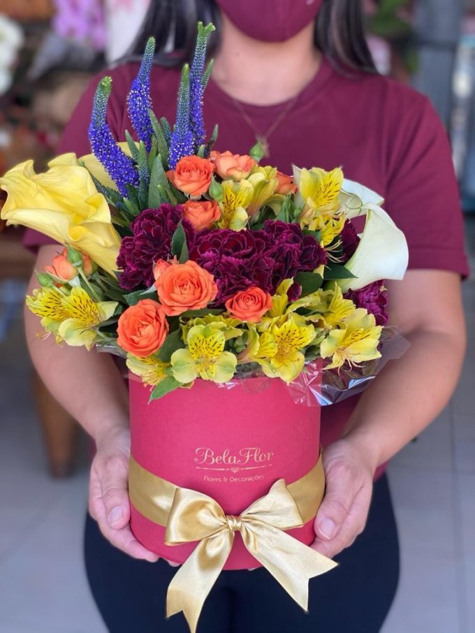 Bac à Fleurs com mix de Flores Nobres