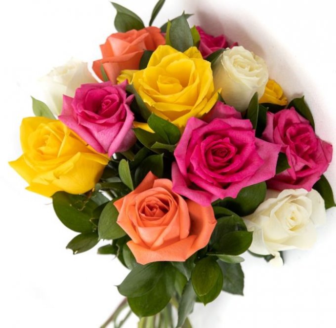 Agrupado de Rosas Coloridas