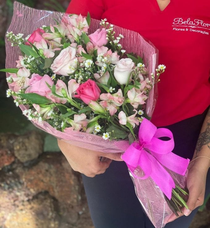 Ramalhete Auge - Cor de Rosa.