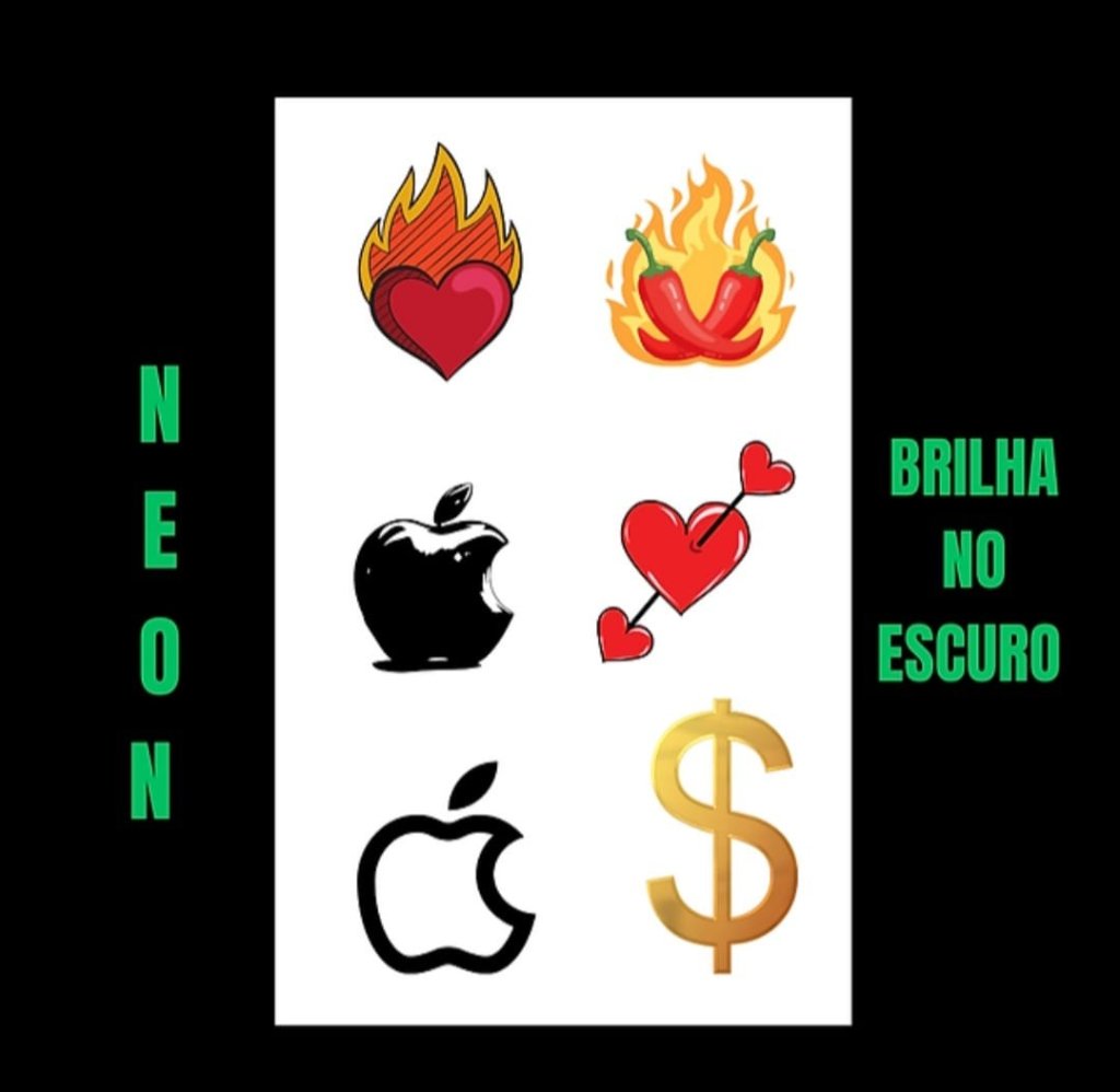TATUAGEM ÍNTIMA TEMPORÁRIA NEON NG009