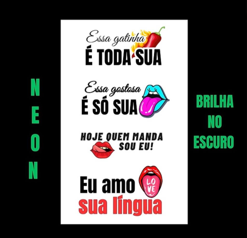 TATUAGEM ÍNTIMA TEMPORÁRIA NEON NG003