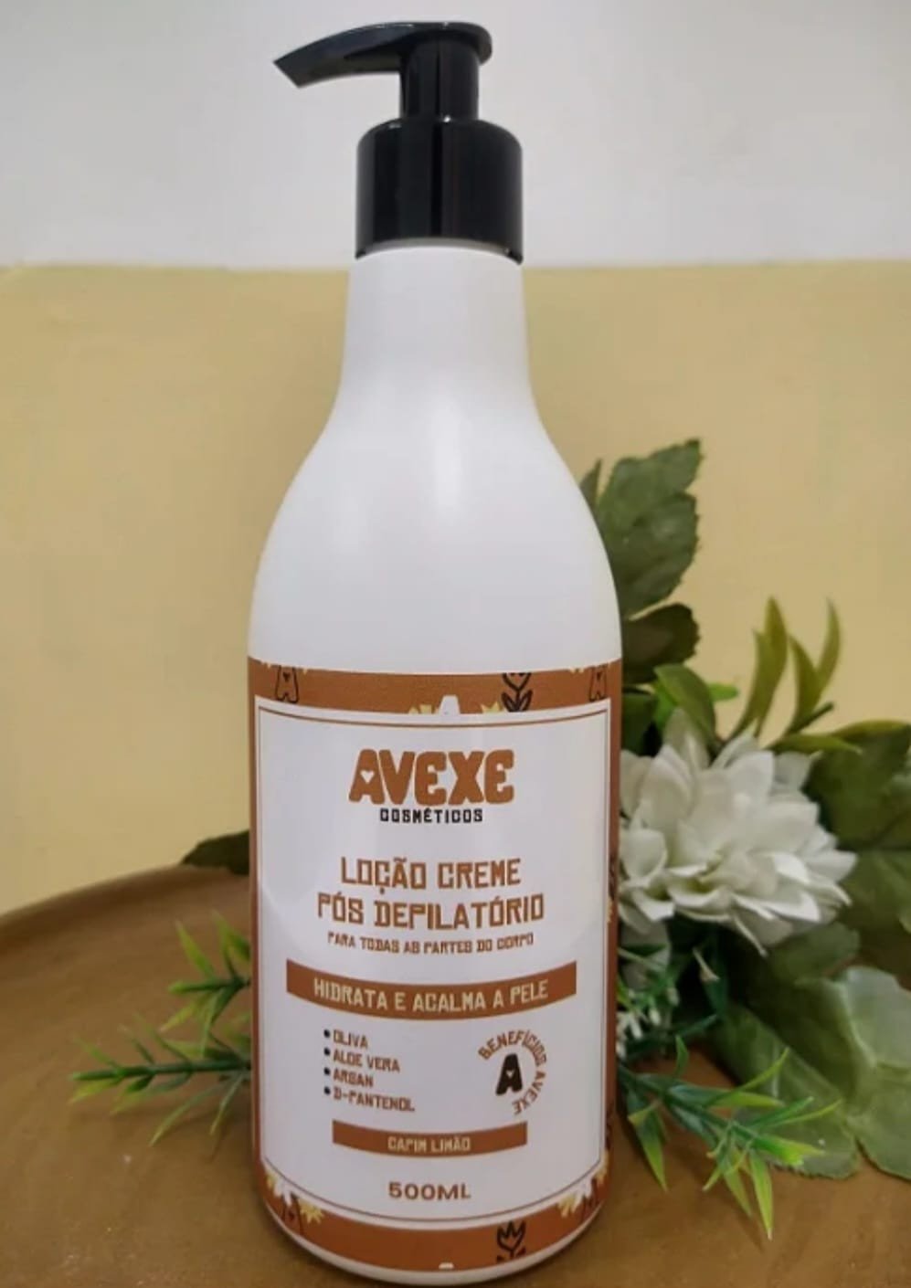 AVEXE COSMÉTICOS LOÇÃO CREME PÓS DEPILATÓRIO 500ML
