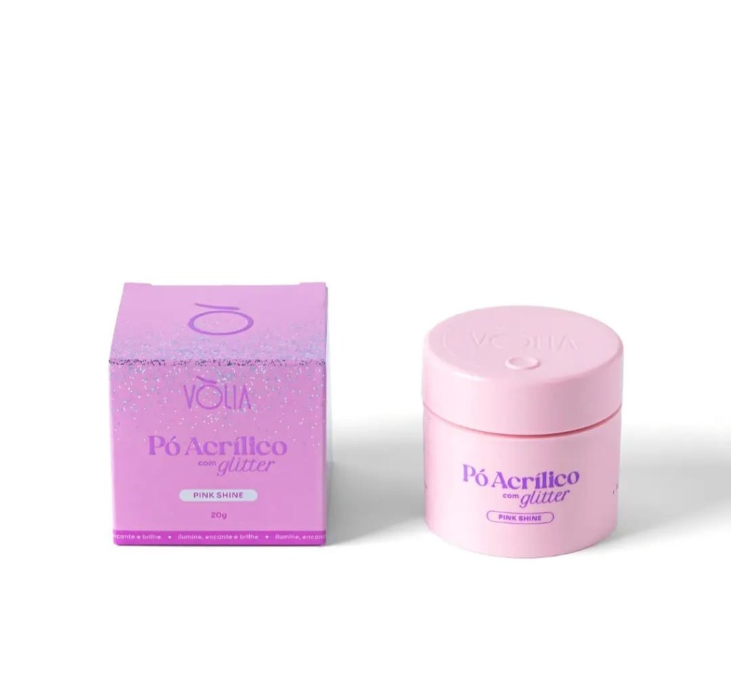 VÒLIA PÓ ACRÍLICO PINK SHINE 20G