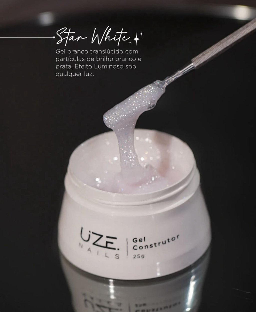 GEL UZE NAILS LUMINOUS STAR WHITE 25G
