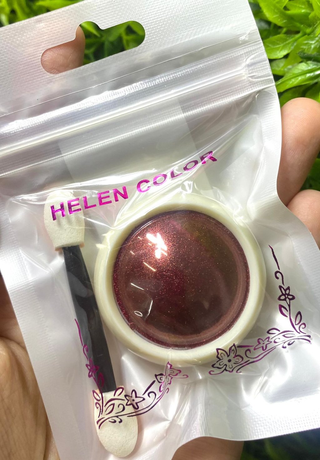 PÓ CROMADO HELEN COLOR VERMELHO