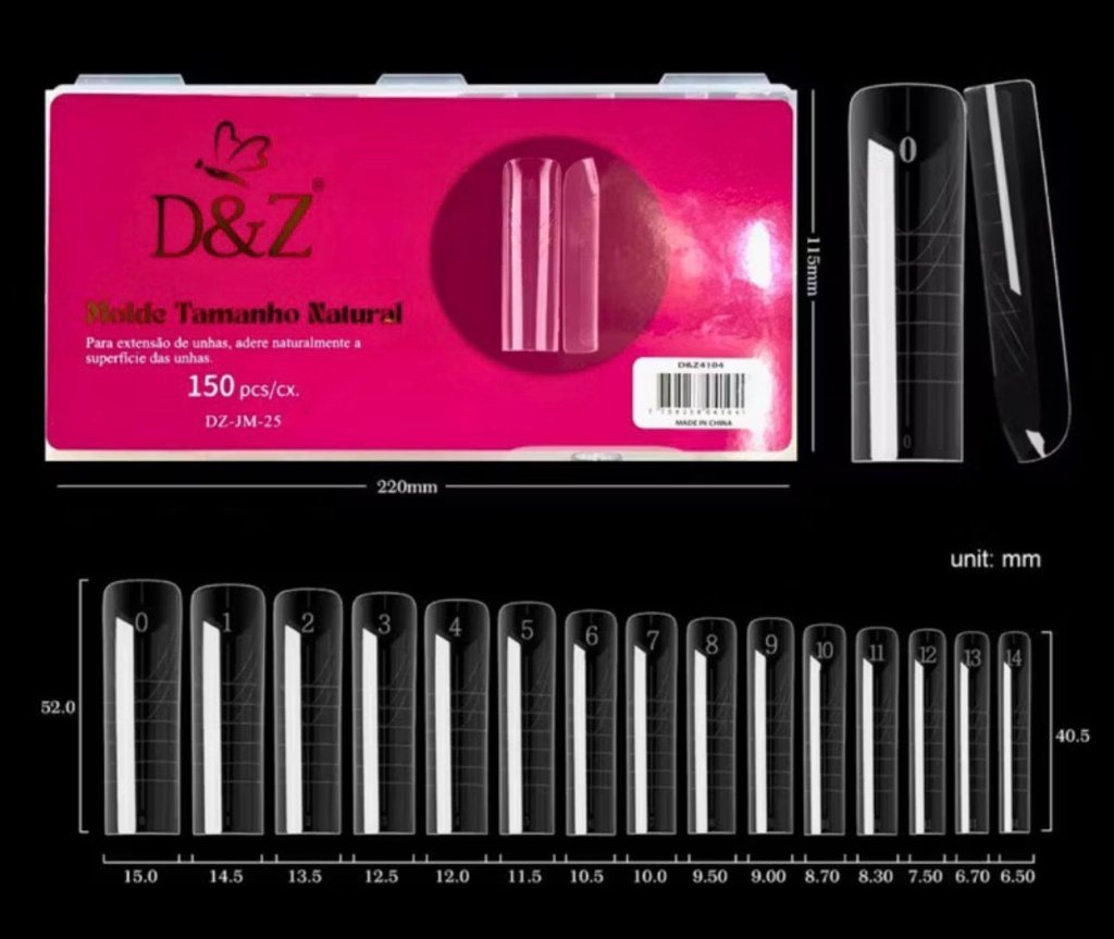 MOLDE F1 D&Z TAMANHO NATURAL QUADRADO 150 PCS