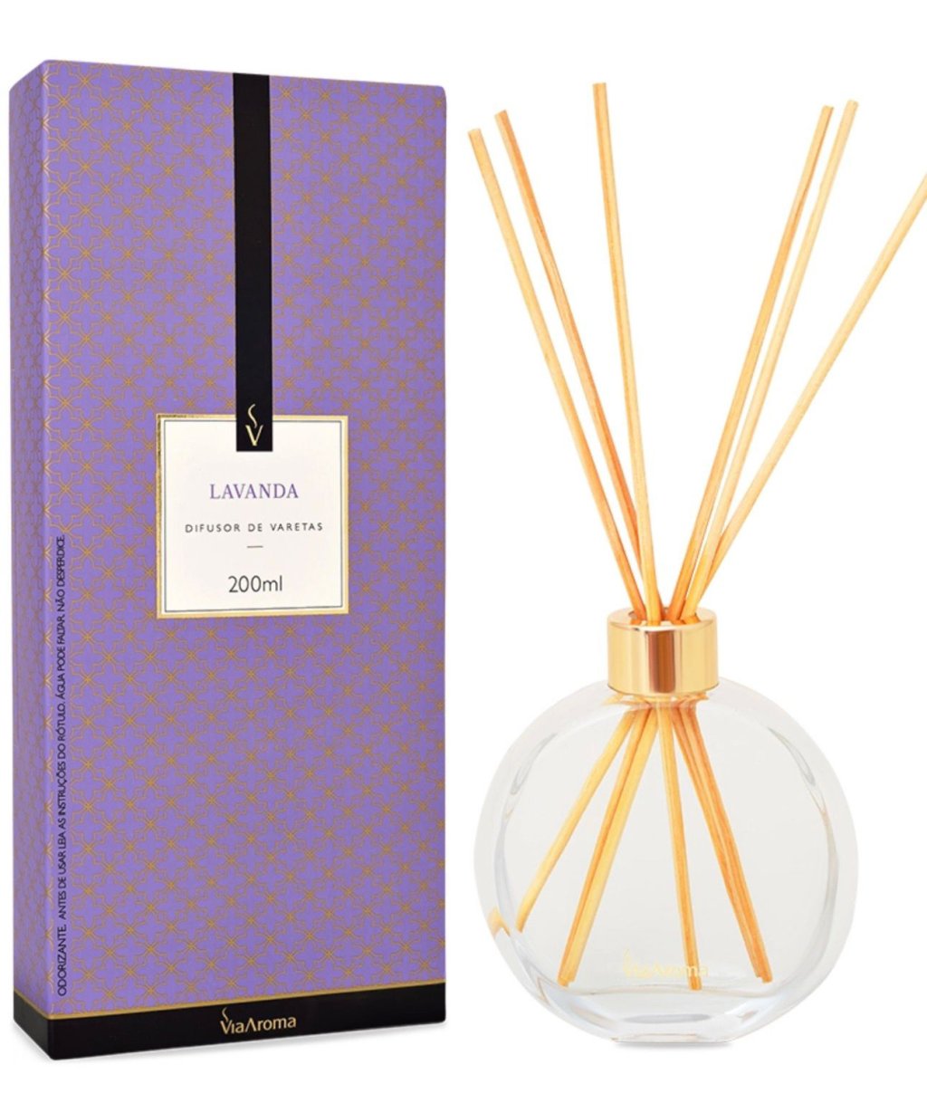 DIFUSOR DE VARETAS LAVANDA VIA AROMA 200ML