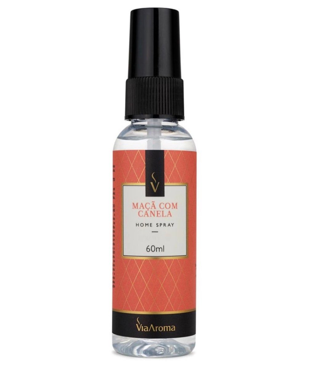 HOME SPRAY VIA AROMA MAÇÃ COM CANELA 60ML