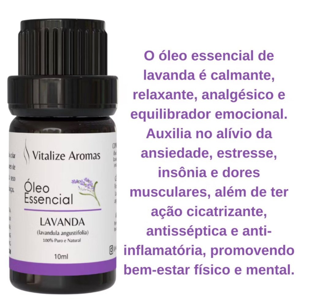 VITALIZE AROMAS ÓLEO ESSENCIAL DE LAVANDA 10ML