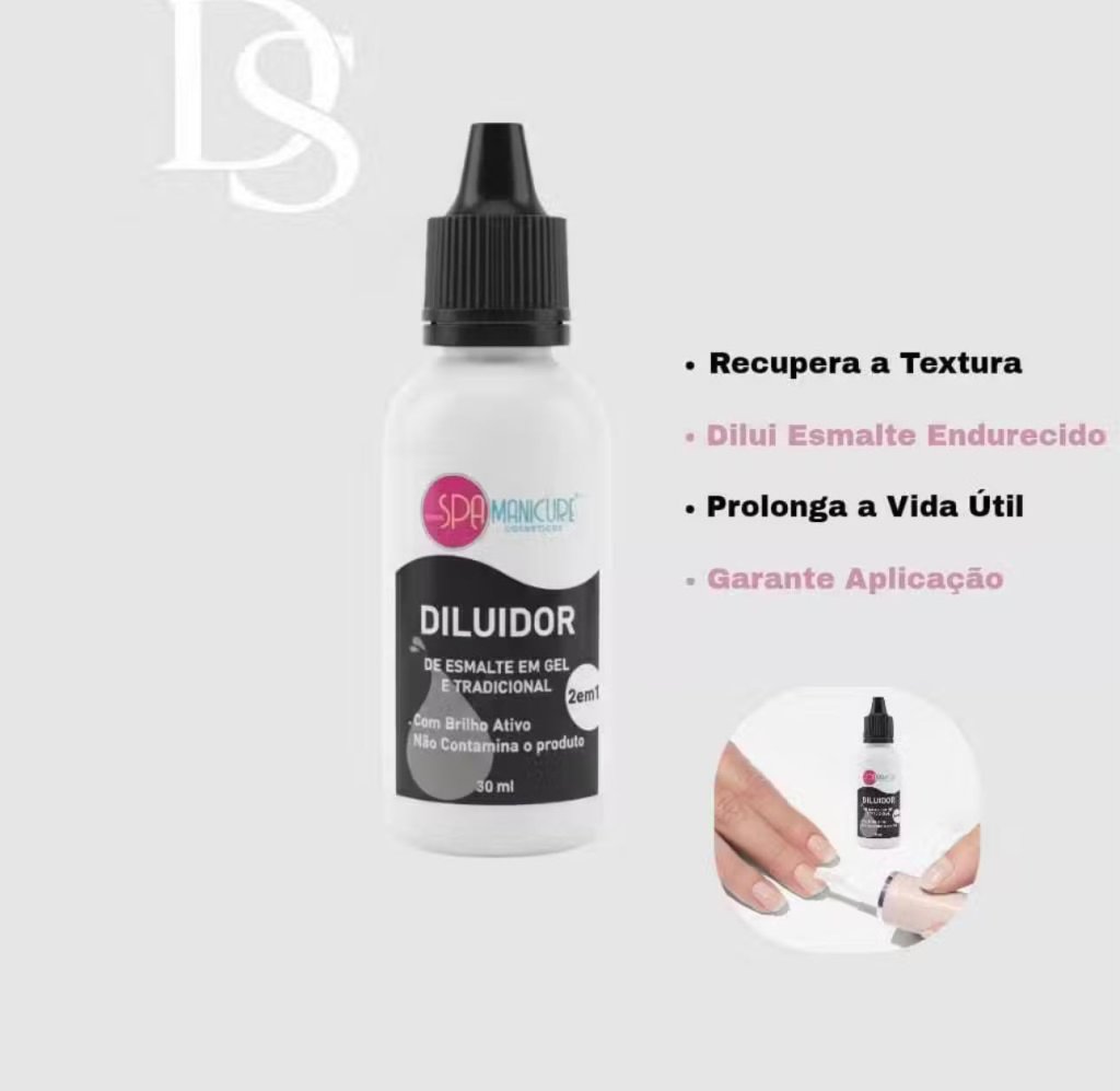 DILUIDOR DE ESMALTE EM GEL E TRADICIONAL SPA MANICURE 30ML