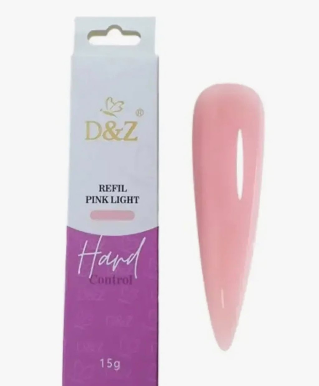 GEL D&Z CONTROL HARD PINK LIGHT REFIL 15G