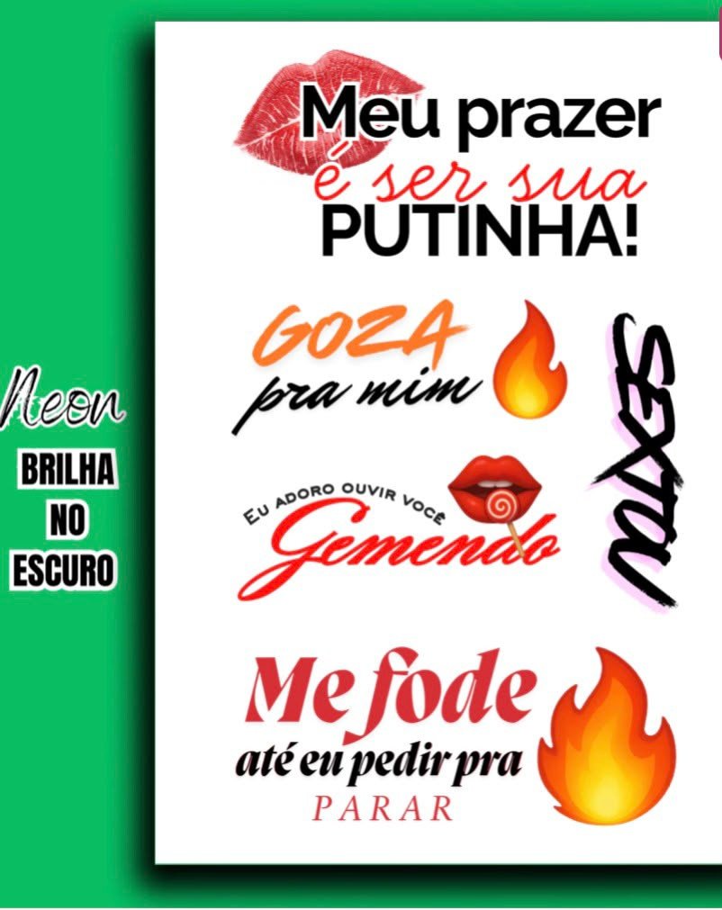 TATUAGEM ÍNTIMA TEMPORÁRIA NEON NG2020