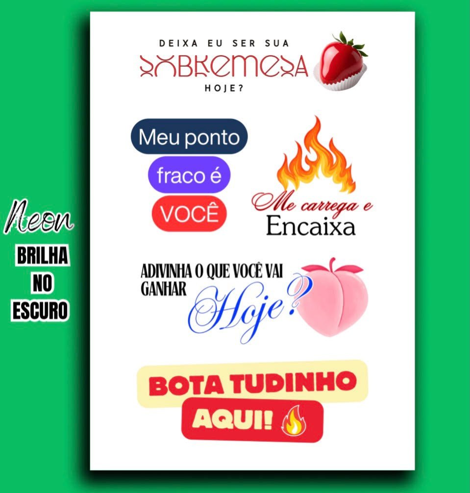 TATUAGEM ÍNTIMA TEMPORÁRIA NEON NG2022