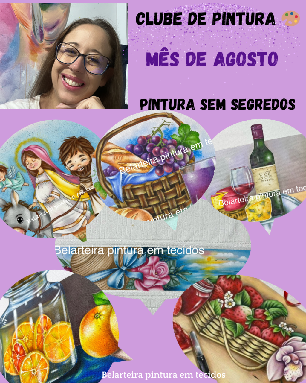 Clube de pintura MÊS DE AGOSTO 
