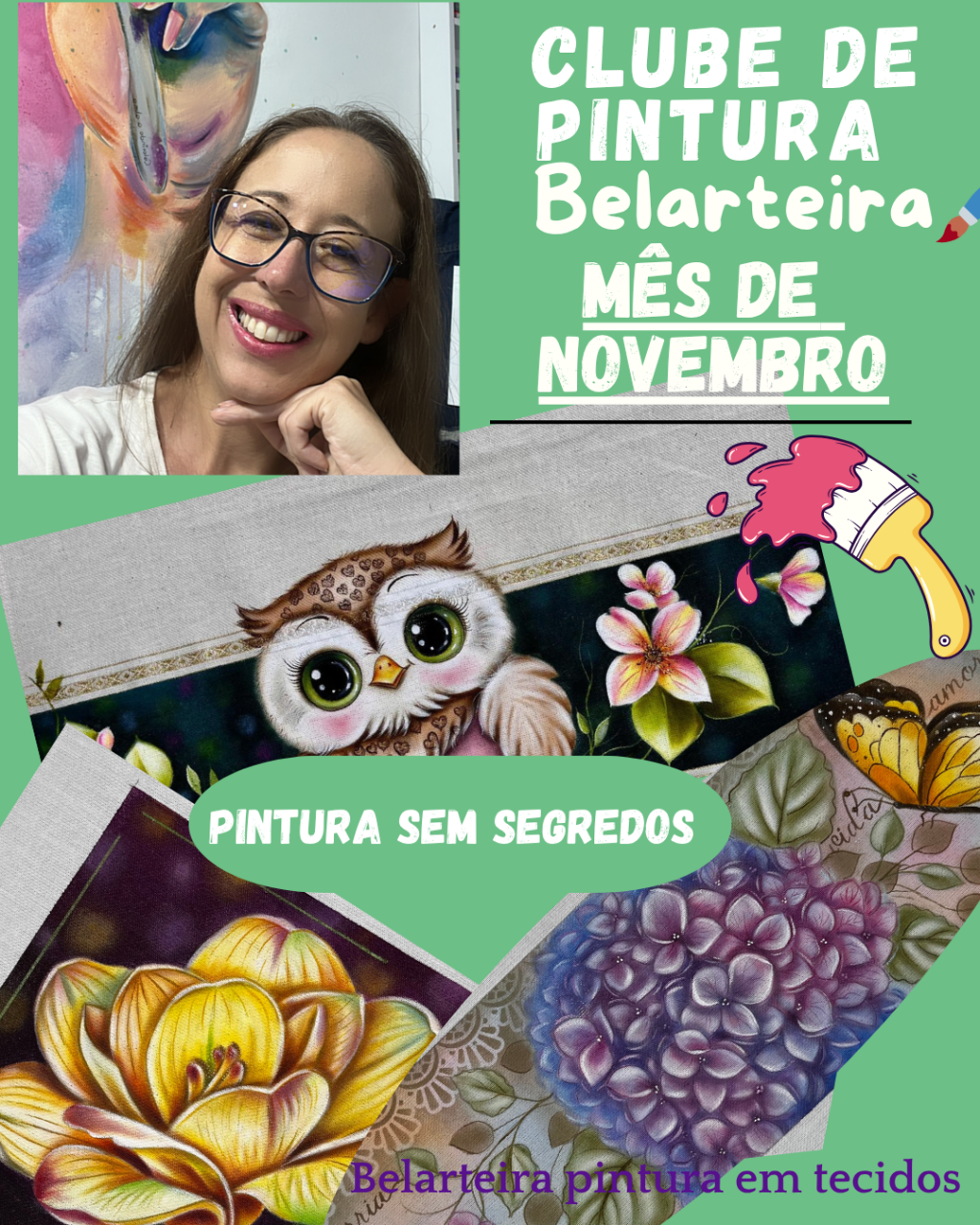 Clube de pintura mês de novembro 