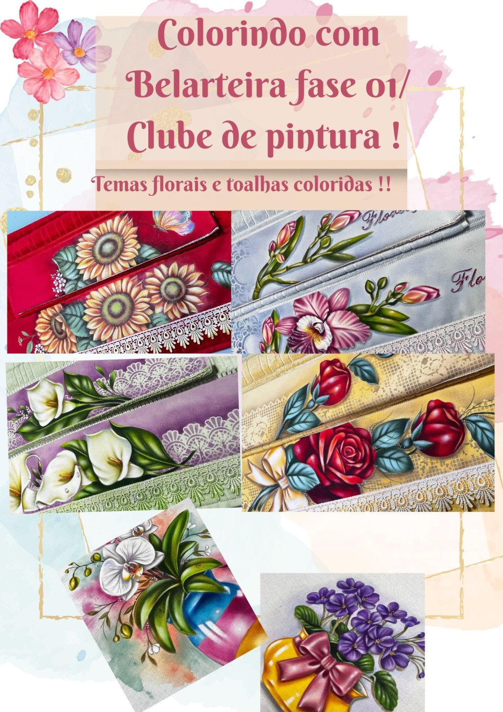 Clube em: Colorindo com Belarteira/ clube de pintura/Abril e Maio 25