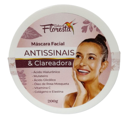 MÁSCARA FACIAL ANTISSINAIS & CLAREADORA