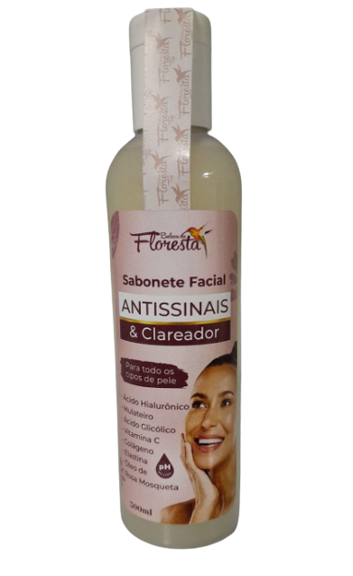 SABONETE FACIAL ANTISSINAIS & CLAREADOR (300ml)