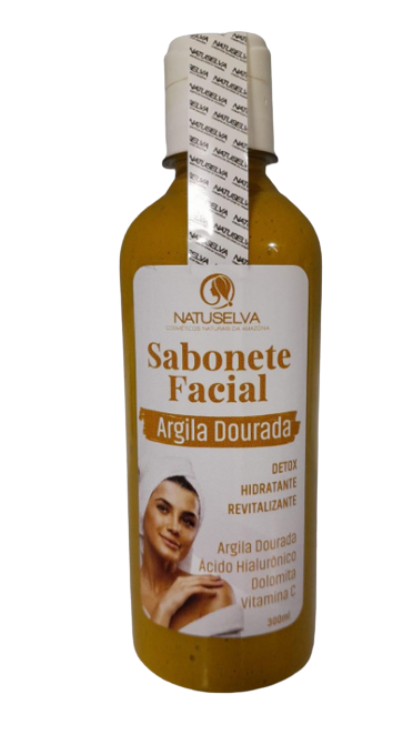  SABONETE FACIAL ARGILA DOURADA (300ml)
