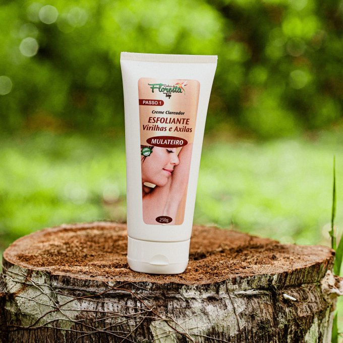 CREME CLAREADOR  ESFOLIANTE VIRILHAS E AXILAS 250g  - passo 1 