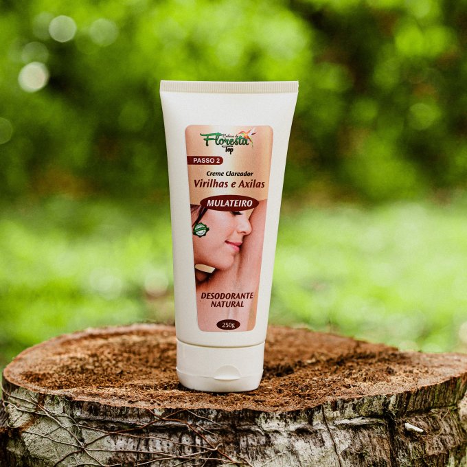 CREME CLAREADOR DE VIRILHAS E AXILAS MULATEIRO DESODL 250gr - passo 2