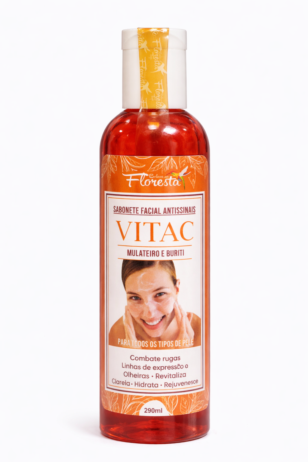 SABONETE FACIAL ANTISSINAIS VITA C - MULATEIRO E BURITI  290ml