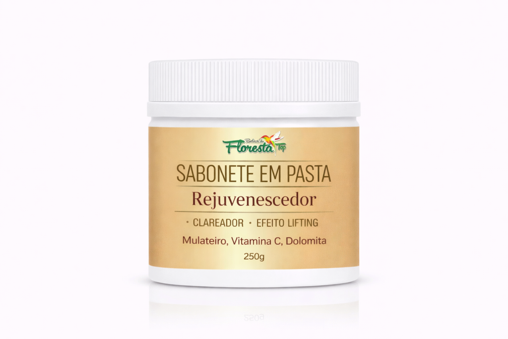 SABONETE EM PASTA REJUVENESCEDOR - CLAREADOR E EFEITO LIFTING 250g
