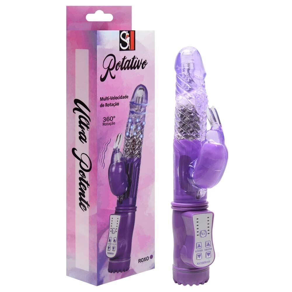 Vibrador Jack Rabbit Rotativo com 8 Funções de rotação e 36 de Vibração 