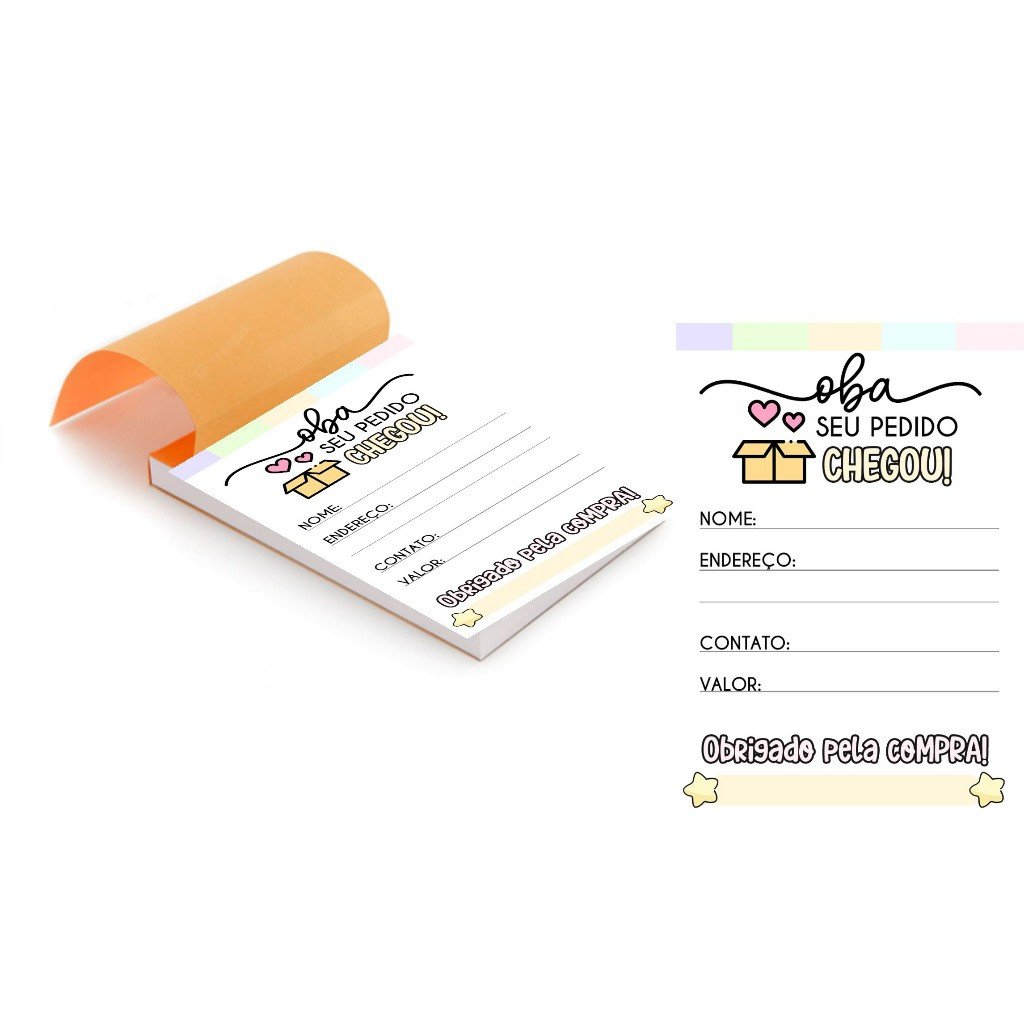 ￼Kit Combo 1 Bloco (100 Folhas) para Agradecimento / informações da compra