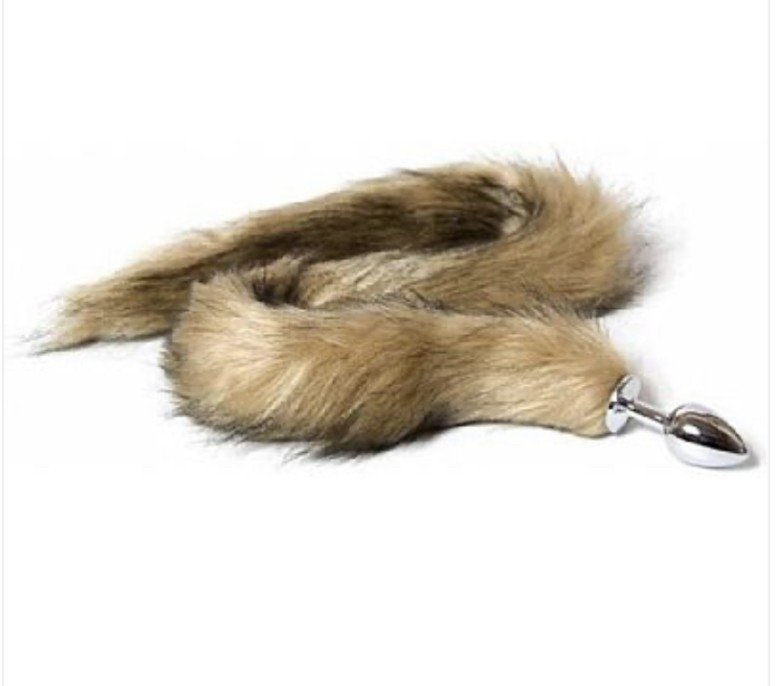 Plug Anal Rabo de Raposa - Plug Tamanho P com Rabo 81cm