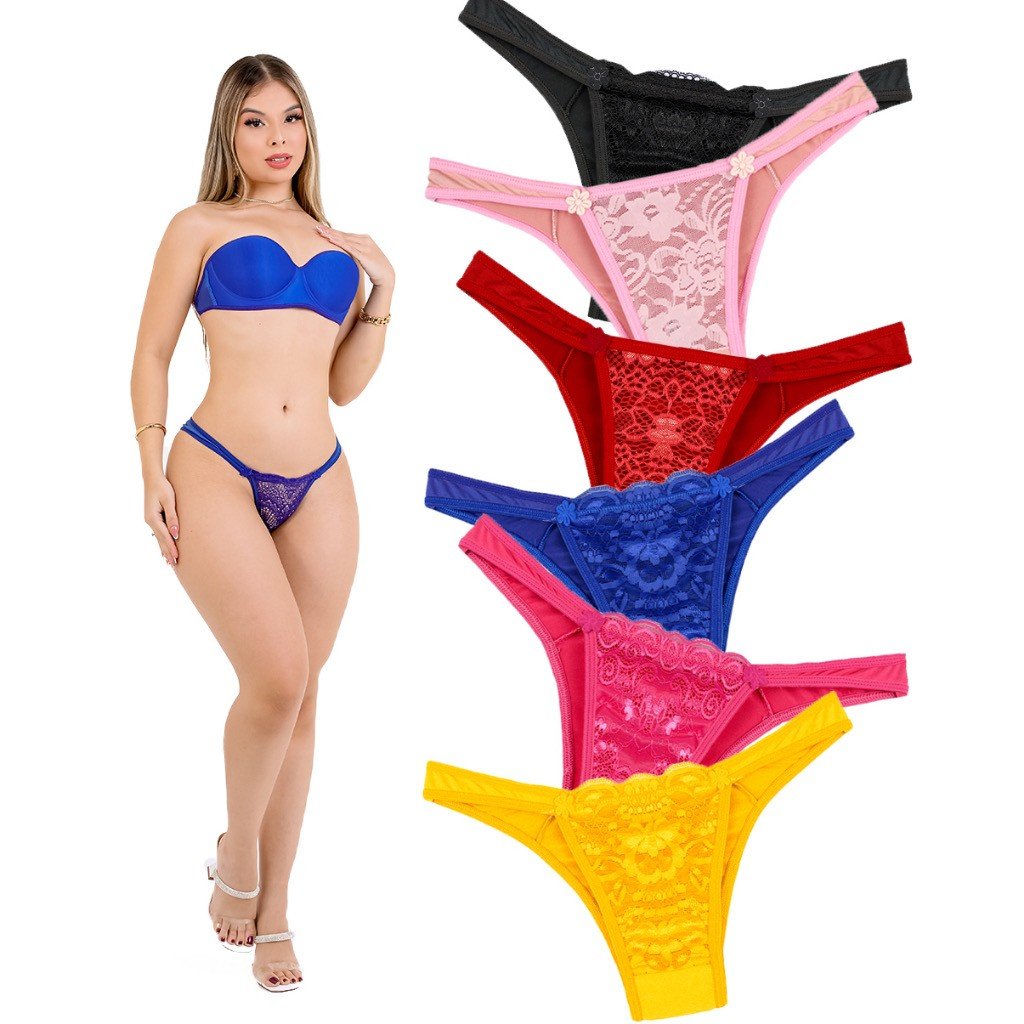 Kit com 10 calcinha de microfibra 