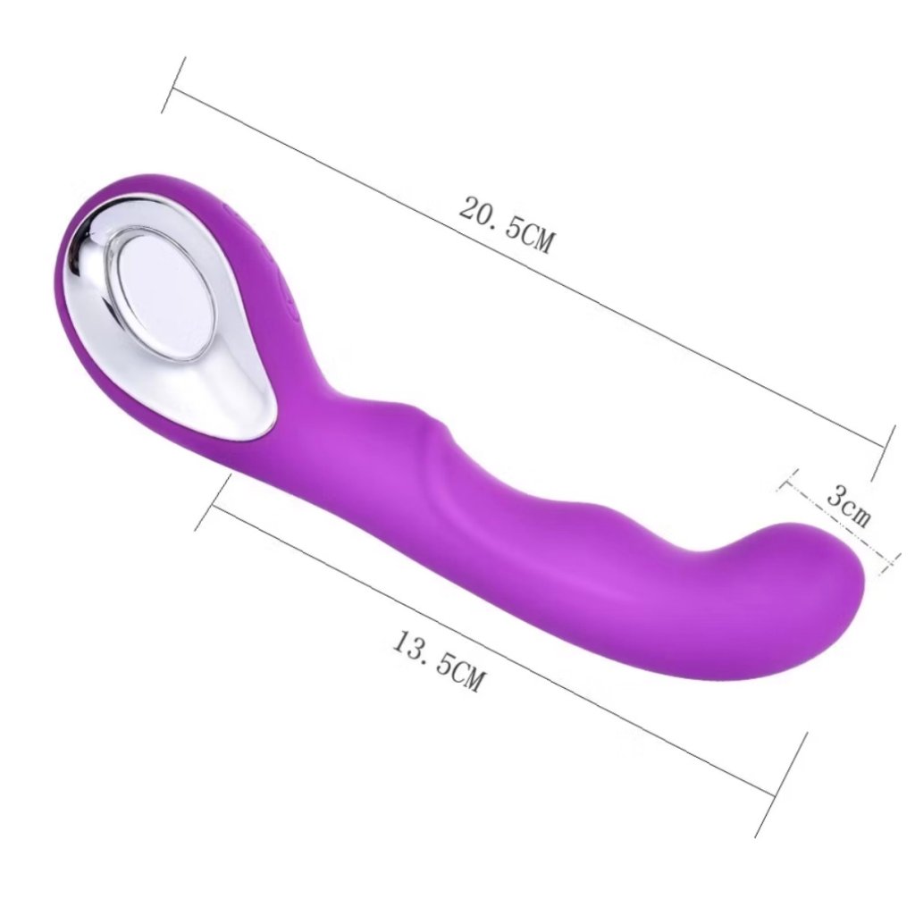 Vibrador Estimulador Ponto Grande com 10 Modos de Vibração e Textura Aveludado