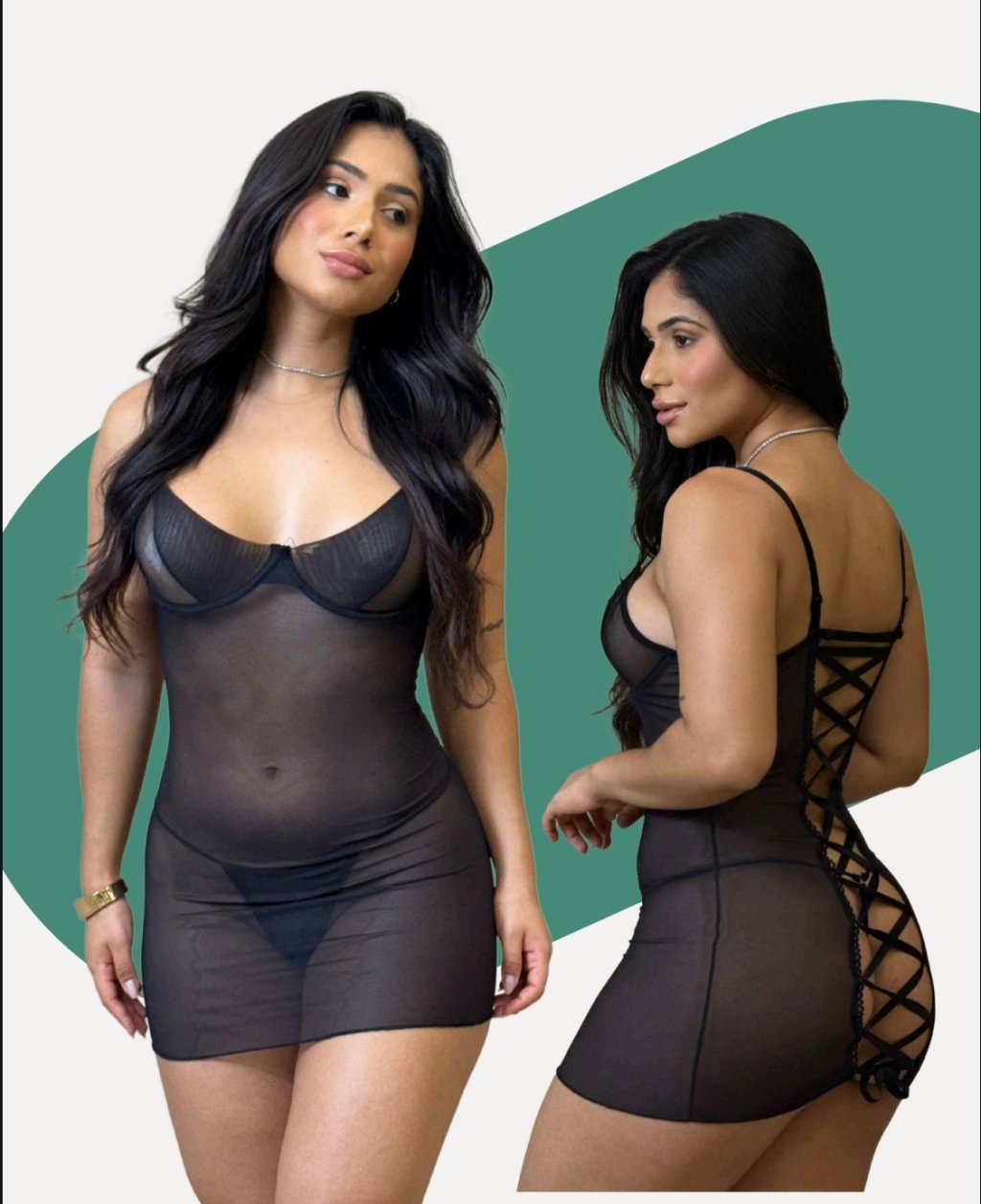 Camisola Gladiadora + Calcinha Fio