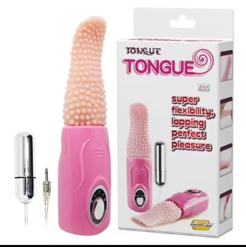 VIBRADOR TONGUE 3 VIBRAÇÕES E ROTAÇÃO COM CAPSULA BULLET